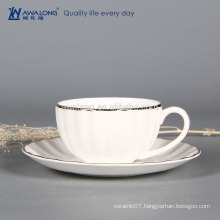 Pure White Elegant Design Fine Bone China Plain White Ceramic Cups And Mugs, Hot Sale Bulk White Tea Cups